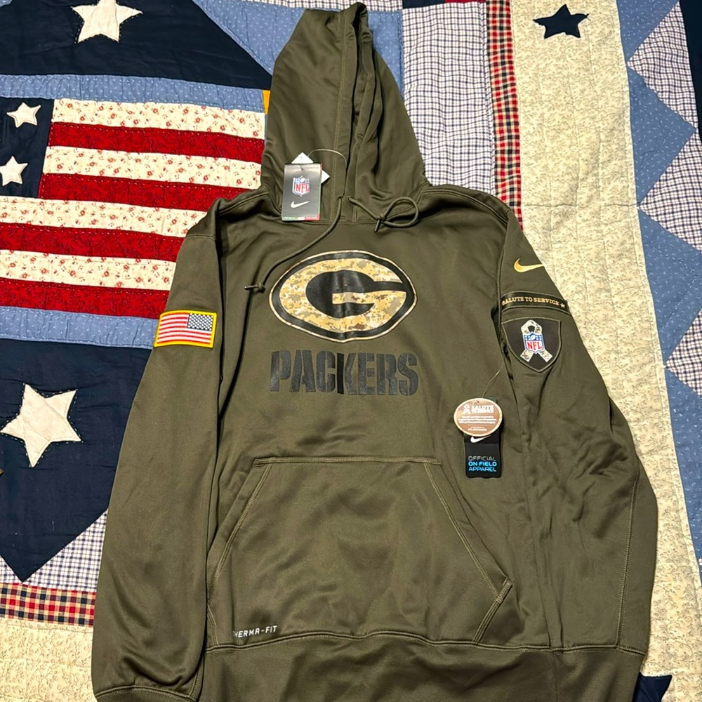 Green Bay Packers Military Salute to Service XL Hoodie